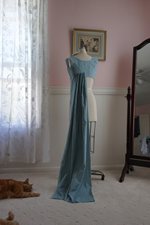 1790s Aqua Striped Dress
 